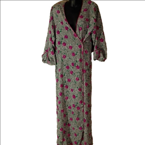 Vintage Mary McFadden Floral Women's Robe